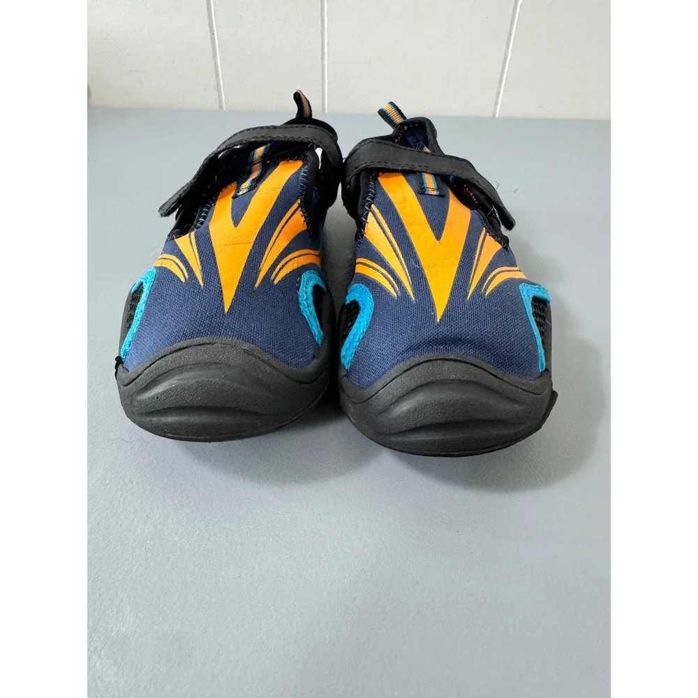 Youths Water Shoes M (13-1) Blue Orange Beach Pool Sandals All Man Made